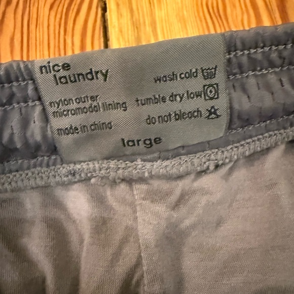 Nice Laundry 6" Pocket Lounge Shorts in Grey Men's Size Large - Picture 4 of 10
